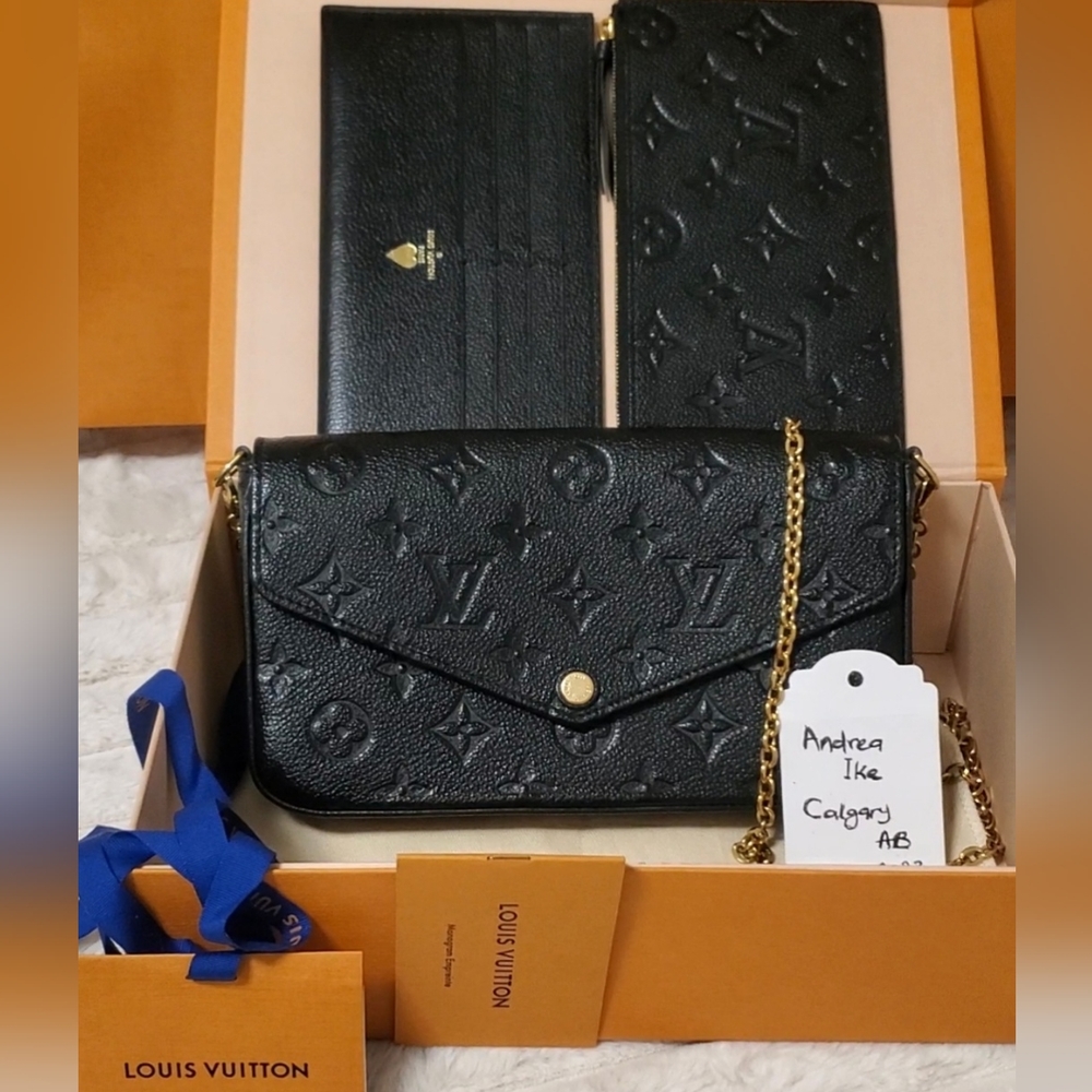 Louis Vuitton Pochette Felicie EMPREINTE IN BLACK 2022